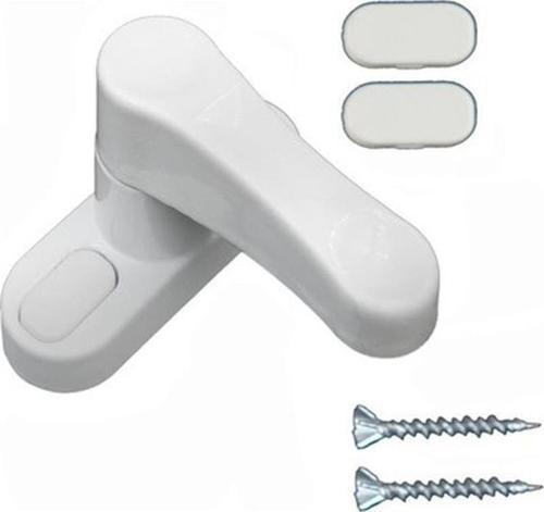 KAPI PENCERE EMNİYET KİLİDİ ÇEKMELİ BEYAZ METAL