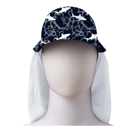 Big White Junior Sun Hat Siyah Çocuk Şapka