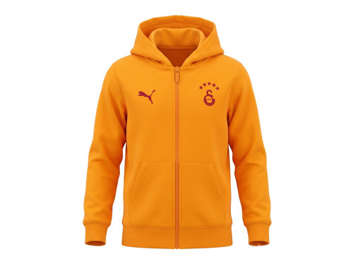 GSK FtblESS FZ HoodJkt Jr FL Sarı-Kırmızı Çocuk Sweatshirt