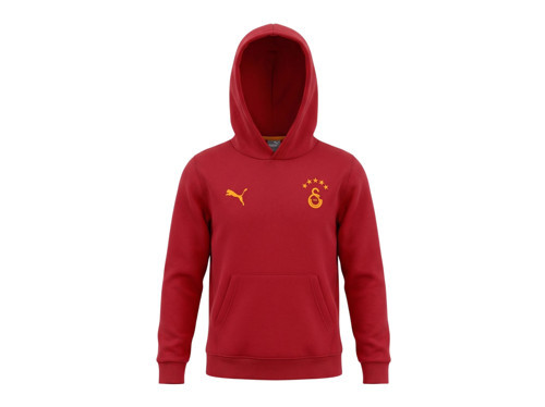 GSK FtblESS Hoodie Jr FL Sarı-Kırmızı Çocuk Sweatshirt
