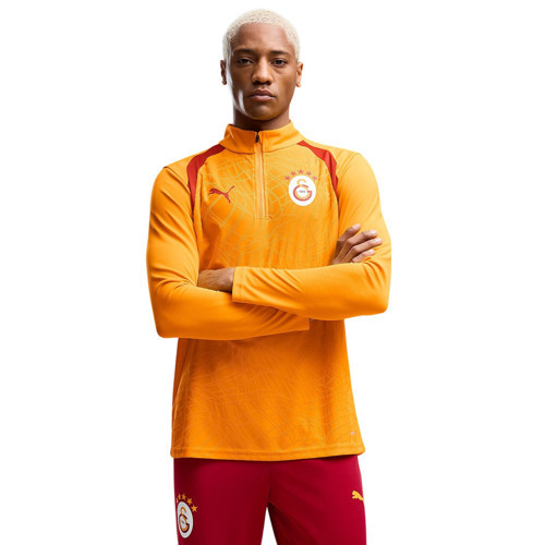 GSK Training 1/4 Zip Top Sarı-Kırmızı Erkek Eşofman Üstü