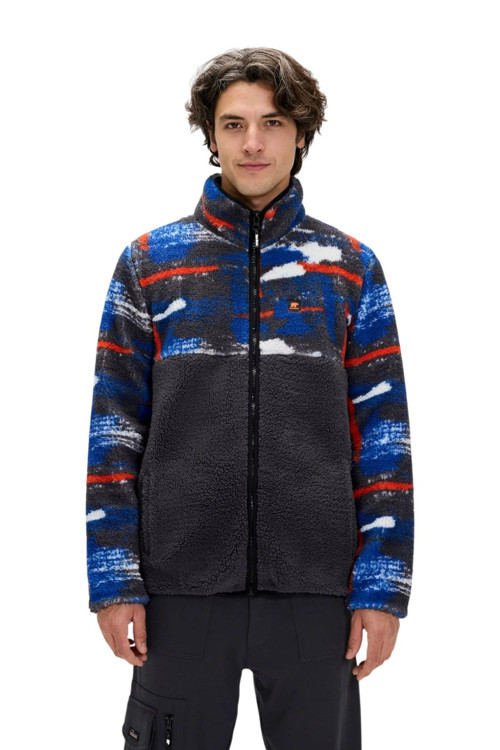 Vernon Full Zip Plush Antrasit Erkek Sweatshirt
