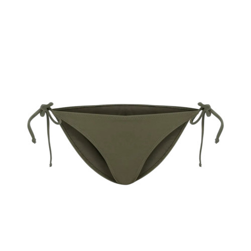 Bağcıklı Haki Kadın Bikini Alt