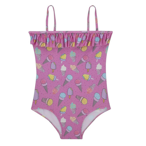 Glace Swimsuit Pembe Çocuk Mayo