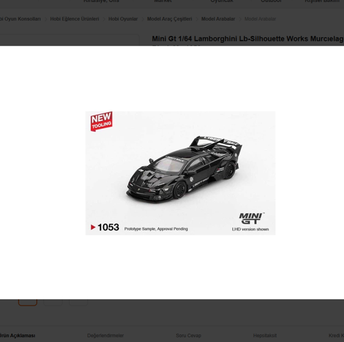 1/64 Lamborghini Lb-Silhouette Works Murcıelago Gt Evo Black Mg 1053
