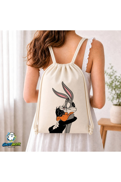 Looney Tunes Büzgülü Keten Çanta C180