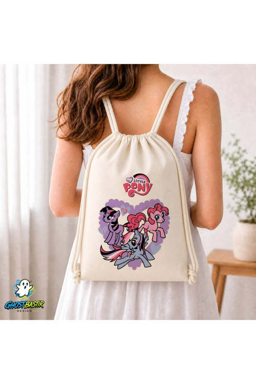 My Little Pony Büzgülü Keten Çanta C204