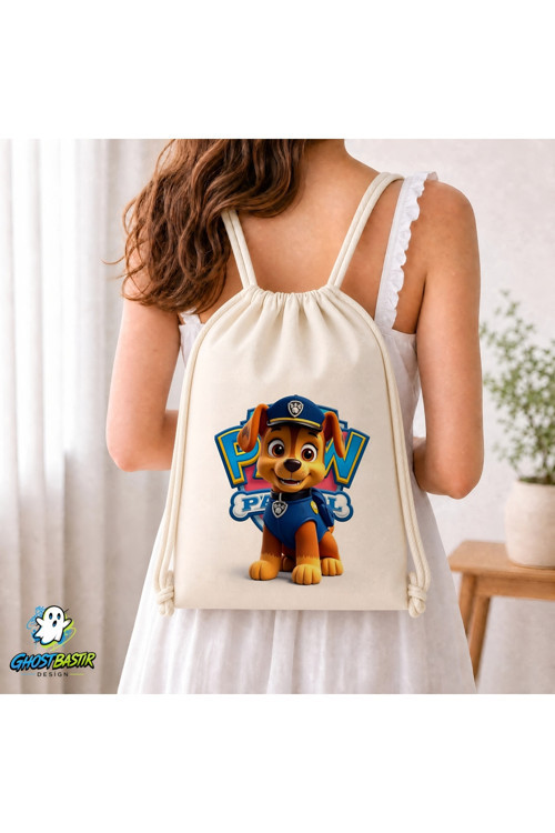Paw Patrol Büzgülü Keten Çanta C225