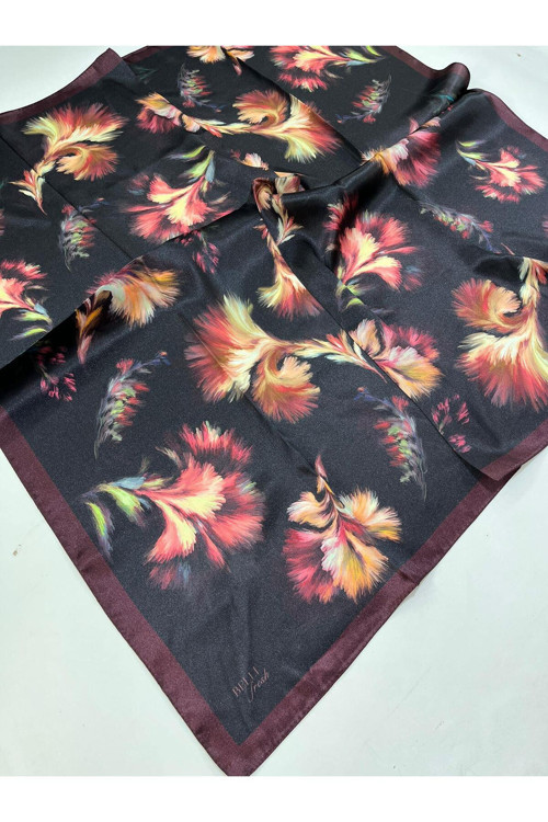 Fresh Kristal Eşarp IST 2013 - 02 Bordo Karışık Desen