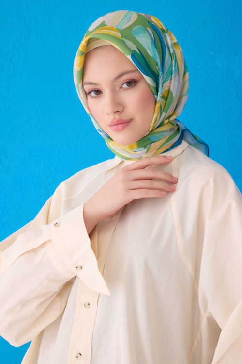 %100 Twill İpek Eşarp 4107D 82