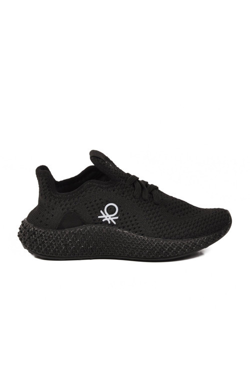 Siyah Anorak Hava Alan Bağcıklı Rahat Unisex Çocuk Spor Yürüyüş ve Ayakkabı BNI-30961
