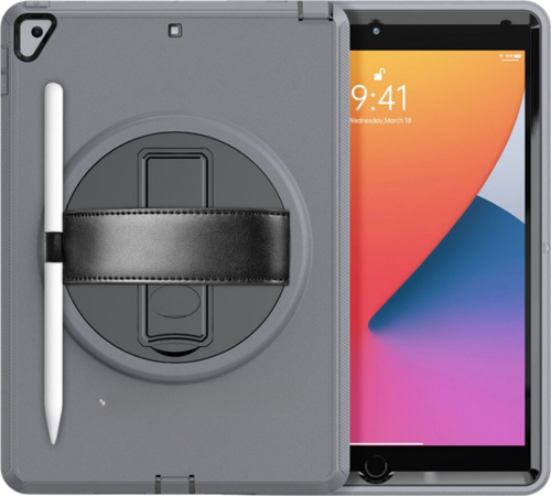 Qpen iPad 2022 10.9 (10.nesil)  Uyumlu Hand Strap Tablet Kılıfı 