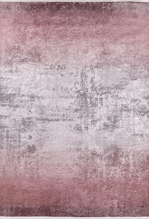 Modern Pembe Dijital Baskı Hipoalerjenik Kaymaz Taban Halı Yolluk HA146 