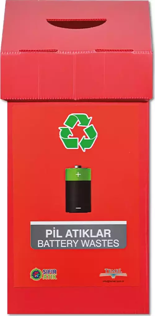Geri Dönüşüm Kutusu Pil Atık Kutusu