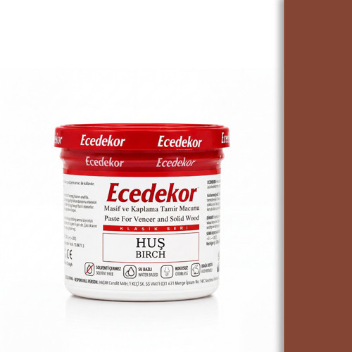 Huş Ecedekor Ahşap Dolgu Macunu Bardak (200gr)