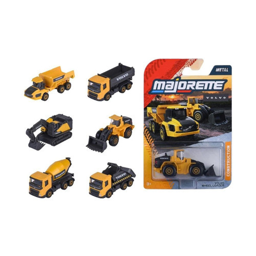 8503100000 Majorette Volvo İnşaat Araçları 1:64 Premium Metal Araç 6 asorti (Belirtilen fiyat, tekli satış için adet fiy
