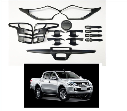 Mitsubishi l200 dış kaplama seti siyah set full 2014 / 2016
