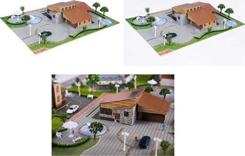 Üç Boyutlu Ahşap Villa Puzzle 1/100