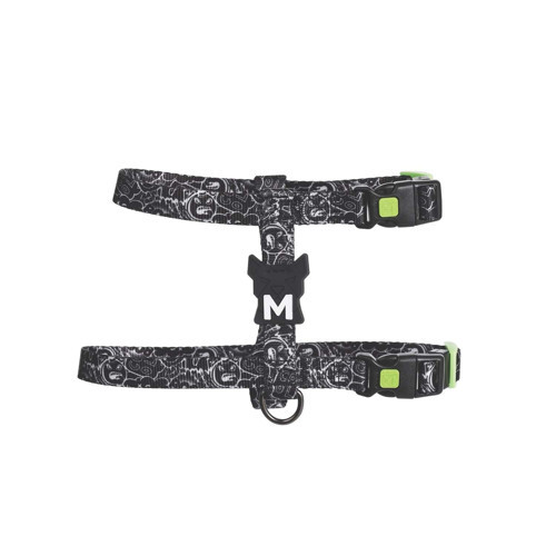 URBAN STYLE BLACK/WHİTE ACTİVE KÖPEK GÖĞÜS TASMASI (M)
