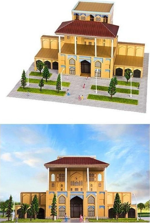 Üç Boyutlu Tuğla Köşk Puzzle Ekonomik Paket 1/150