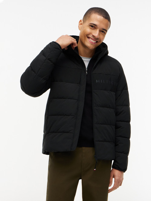 DETACHABLE HOODED BRANDED PUFFER