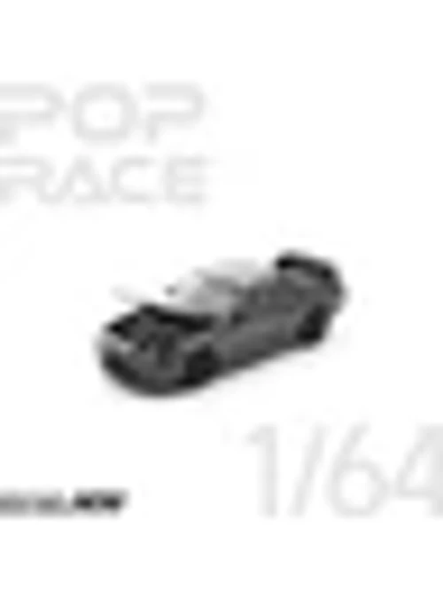 Pop Race Nissan Skyline Gt-R R32 Dark Chrome Edition PRDC002 1/64 Model Araba