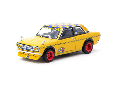 Tarmac Datsun 510 OG Sedan Sarı 1/64 Model Araba