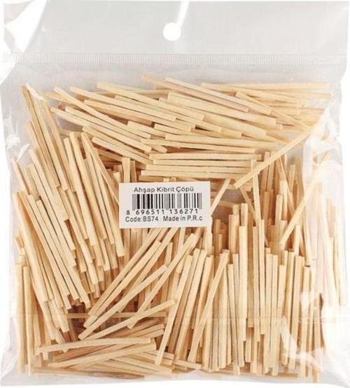 Ahşap Kibrit Çöpü Naturel