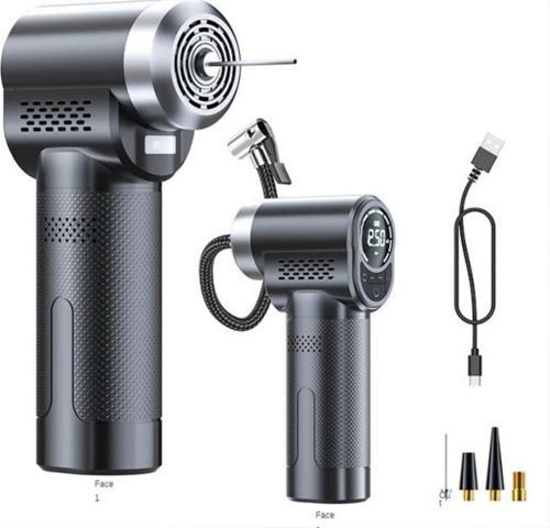 150PSİ Kablosuz Taşınabilir Lastik Pompası,Şarjlı Basınç Göstergeli, Işıklı Hava Kompresörü