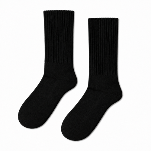 Carnaval Siyah Yarım Havlu Unisex Soket Çorap