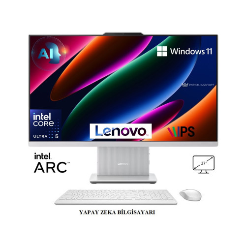 Ideacentre 27ILL11 P8 Intel Core™ Ultra 5 226V 16GB Ram 1tb SSD 27'' Fhd Windows 11 Home Beyaz Aı-Powered Aıo Bilgisayar