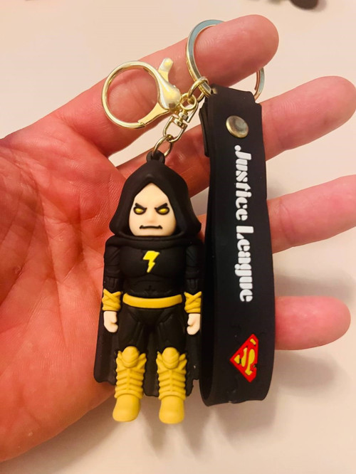 Black Adam 3D Silikon Figürlü Anahtarlık Karakter Çanta & Araba Süsü