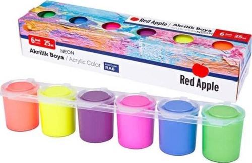 Neon Akrilik Boya 6 Renk x 25 ml Sıralı Set