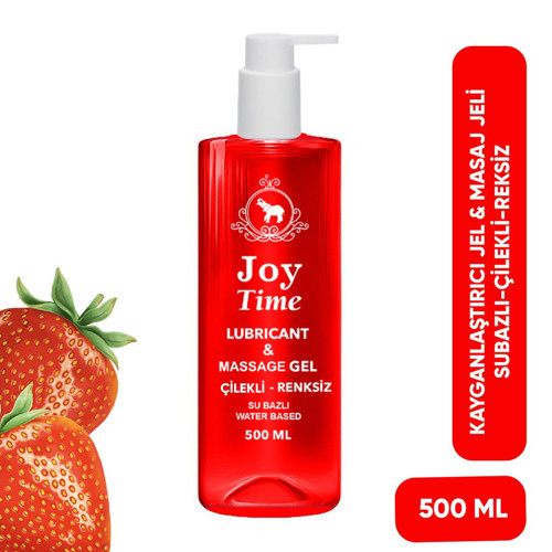 Su Bazlı Kayganlaştırıc jel Masaj Jeli Çilekli Renksiz 500ml