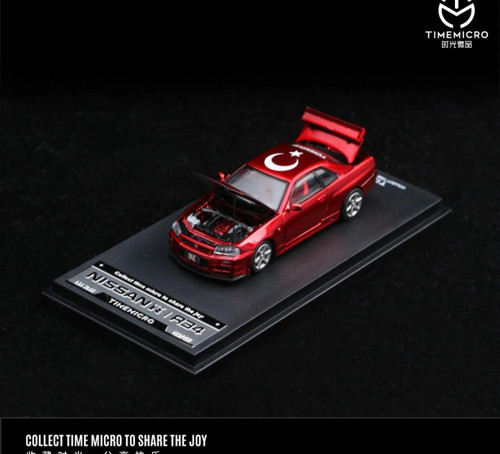 Nissan Skyline GT-R R34 Z-Tune Türkiye Özel Limitli Seri 1:64 Diecast Model Araba