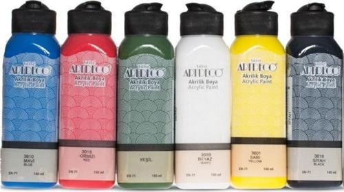 Akrilik Boya 140 ml. x 6 Renk Basic Set