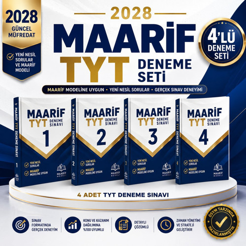 2028 MAARİF TYT 4'LÜ DENEME SETİ(11.SINIFLARA ÖZEL)