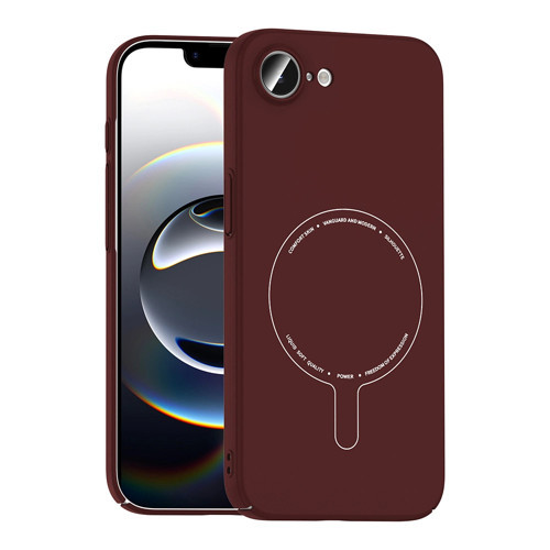 Apple iPhone 16E Uyumlu Kılıf M-Safe Şarj Ultra İnce Yapılı Kamera Korumalı Elio Sert PC Kapak