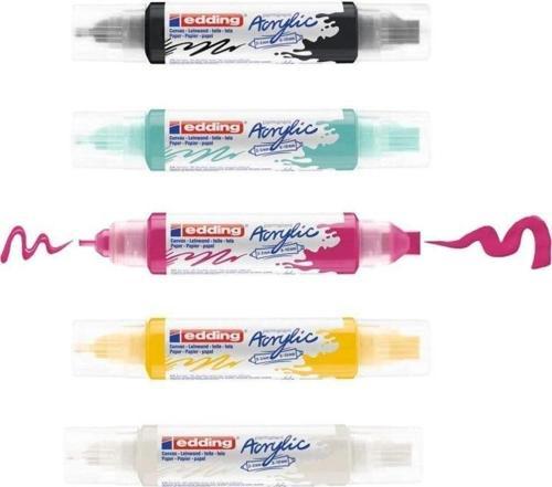 5400 Akrilik Boyama Markörü 3D Double Liner 5 RENK SET BASIC