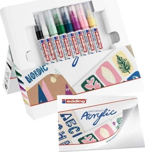 Akrilik Marker Easy Start Set Nordic 8 Mix Kalem