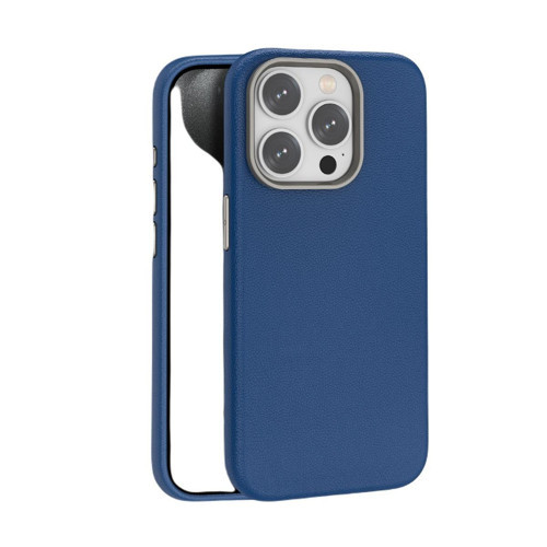 iPhone 15 Pro Max Deri Magsafe Kılıf Lacivert