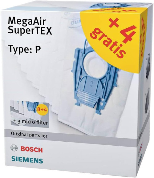 Bosch/Siemens Tip P/Toz Torbası Keçe/4 Adet/Vb. Için Bosch Bsg8, Siemens Vs08 12 Stück Vz123Fp