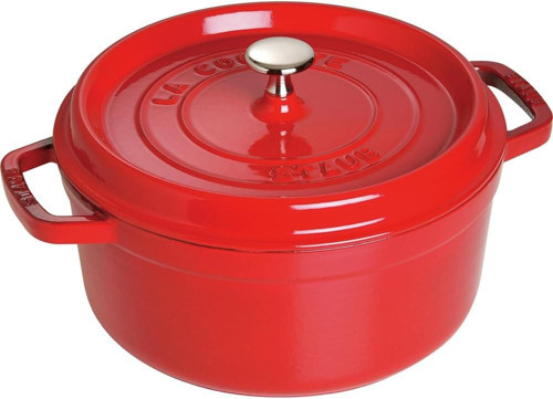 B La Cocotte Döküm Tencere Yuvarlak 24 Cm Kırmızı Renkli