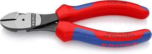 Ağır Hizmet Köşegen Kesiciler, Siyah Atramentize, Çok Bileşenli Çeneler Ile 160 Mm 74 02 160