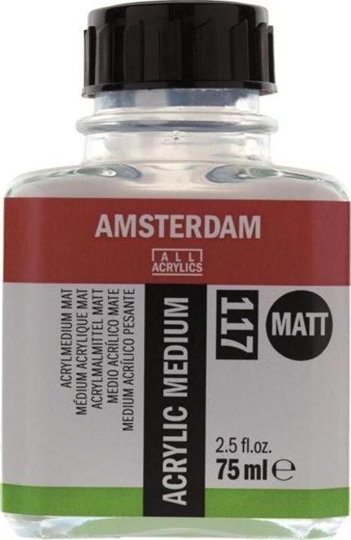 Amsterdam Acrylic Medium Matt 117 Mat Akrilik Boya Medyumu 75 ml
