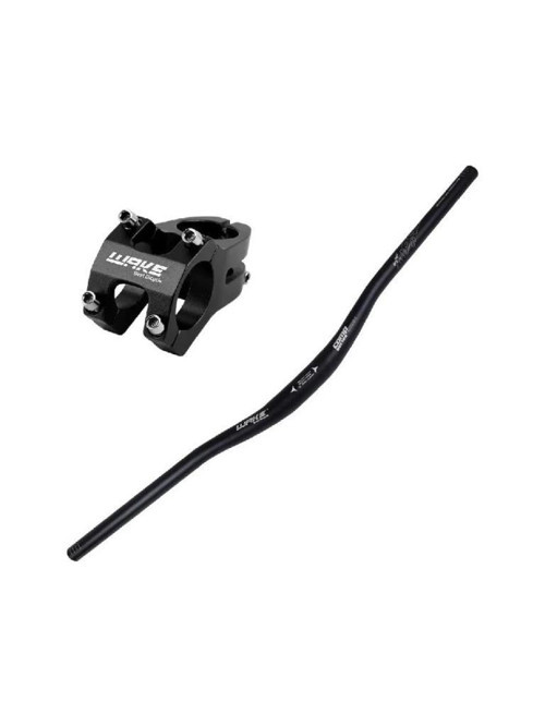 WAKE 780MM Alüminyum 31.8 Bisiklet Gidon + Boğaz Seti