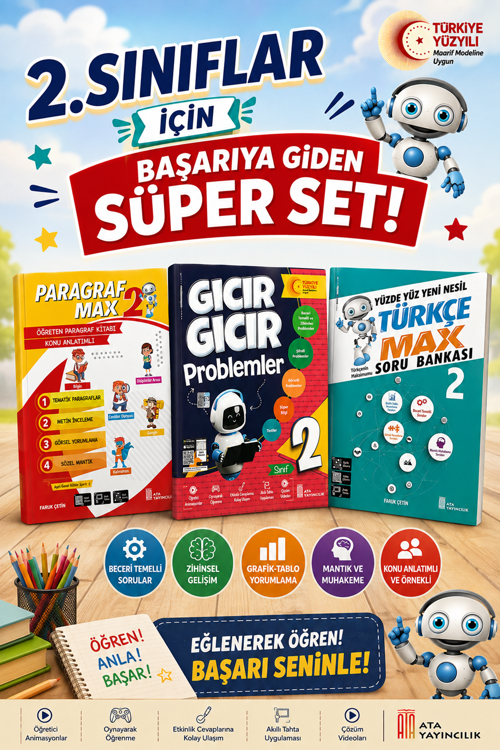 2. Sınıflar İçin Türkçe Max-Paragraf Max-Gıcır Gıcır Problemler
