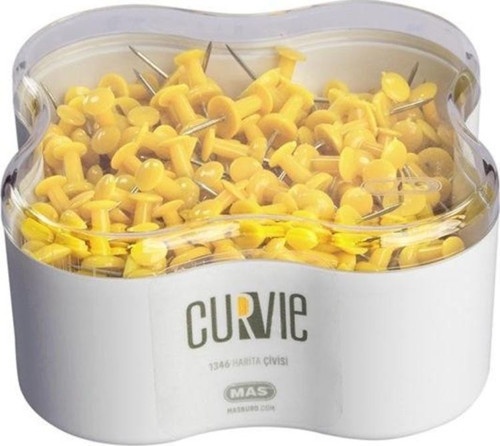 Curvie Harita Çivisi 350 Adet Sarı