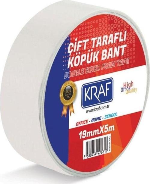Çift Taraflı Köpük Bant 19 mm x 5 mt