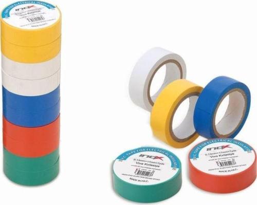 Inox PVC Elektrik Bantı Renkli 10'lu Paket